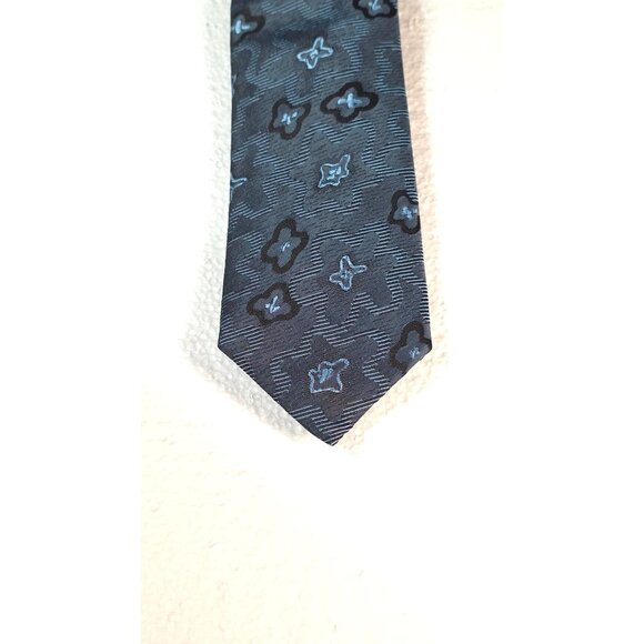 Limited Edition Envoy Blue Floral Pattern Mens Tie - Picture 7 of 7